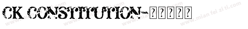 CK Constitution字体转换